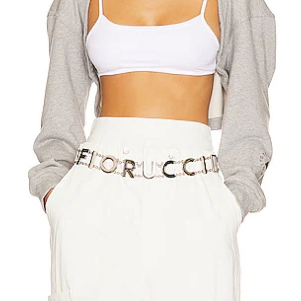 Fiorucci: Logo Belt in Silver FIORUCCI